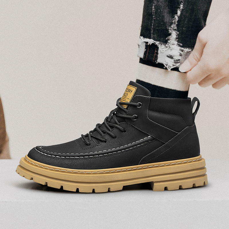 남성 키높이 신발 두꺼운 밑창 내구성 있는 미드탑 디자 - Men'S Shoes Water Resistant 리뷰 및 가격
